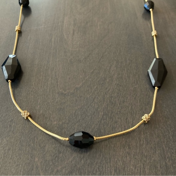 Ralph Lauren Gold Toned Long Chain Beaded Necklace Bundle Set of 2 W - Picture 2 of 13